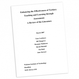 LITERATURE REVIEW Enhancing the Effectiveness of Tertiary Teaching through Assessment