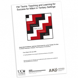 RESEARCH REPORT Hei Tauira Teaching and Learning for Success for Maori in Tertiary Settings
