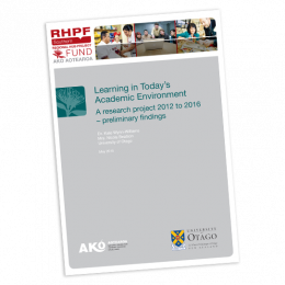 Learning in Todays Academic Environment A research project 2012 to 2016 preliminary findings