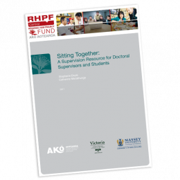 sitting together a supervision resource for doctoral supervisors and students