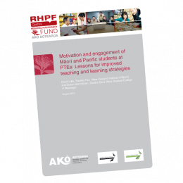 REPORT Research on Motivation and Engagement of Maori and Pacific students