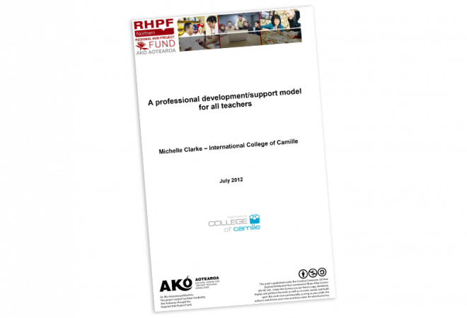 RESEARCH REPORT A Professional DevelopmentSupport Model for all Teachers