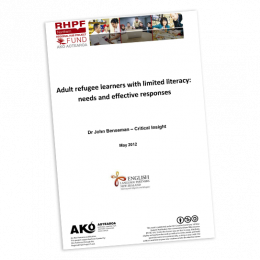 adult refugee learners with limited literacy needs and effective responses