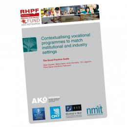 GOOD PRACTICE GUIDE Contextualising Vocational Programmes to match Institutional and Industry Settings