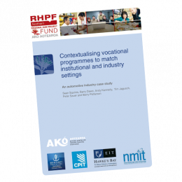 REPORT Contextualising Vocational Programmes to match Institutional and Industry Settings