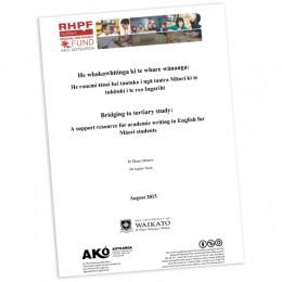 RESEARCH REPORT Bridging to tertiary study + support resources