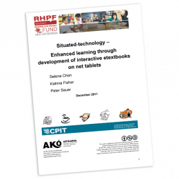 RESEARCH REPORT Situated Technology Enhanced Learning through Development of Interactive eTextbooks on Net Tablets