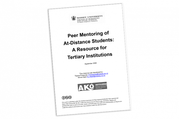 RESEARCH REPORTPeer Mentoring of At Distance Students A Resource for Tertiary Institutions