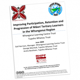 REPORT Improving outcomes for Maori Lernbers in Whanganui