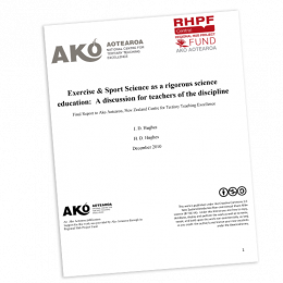 RESEARCH REPORT Exercise Sport Science as a Rigorous Science Education