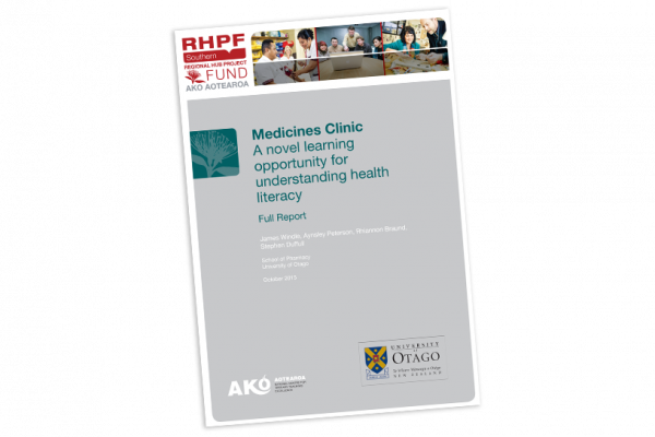 RESEARCH REPORT Medicines Clinic A Novel Learning Opportunity for Understanding Health Literacy