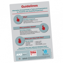 POSTER Guidelines for Alternative Arrangements in Tests and Examinations for students with disability