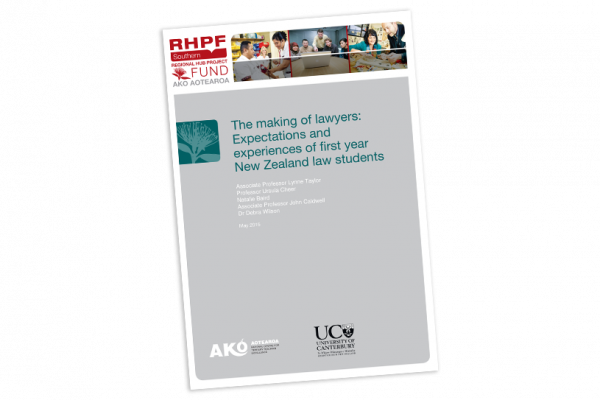 RESEARCH REPORT The Making of Lawyers Expectations and Experiences of First Year New Zealand Law Students