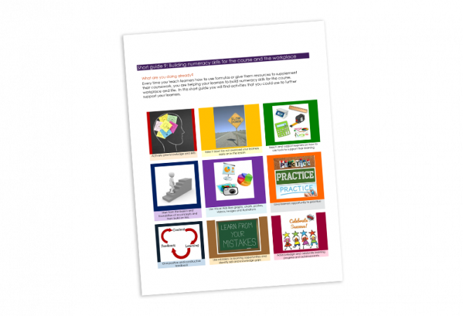 9 building numeracy skills