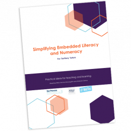 PROJECT REPORT Simplifying Embedded Literacy and Numeracy