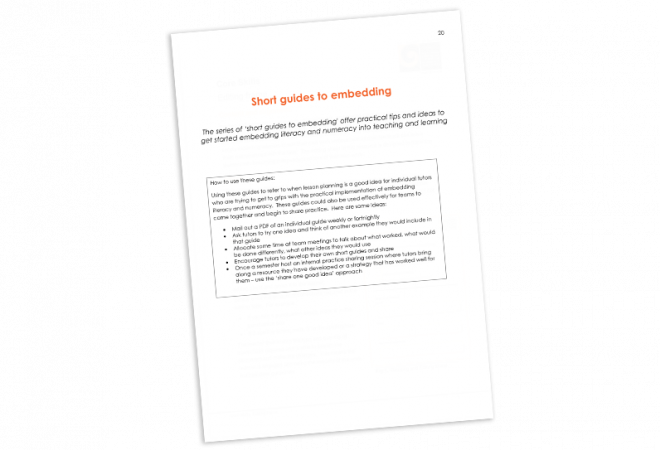 Short guides to embedding
