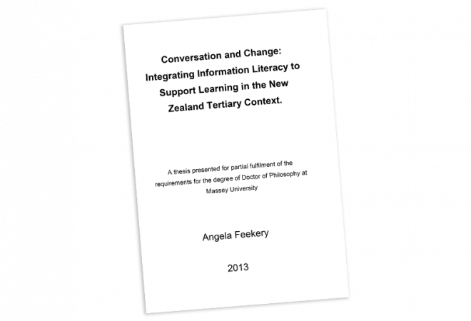 THESIS Integrating Information Literacy to Support Learning in the New Zealand Tertiary Context