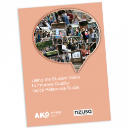 Using the Student Voice to Improve Quality Quick Reference Guide