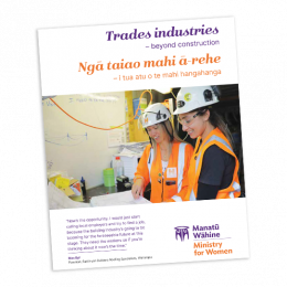 Cover template for Trades industries beyond construction