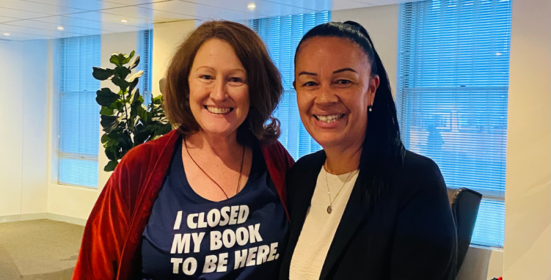 Ako Aotearoa's Annette Tofaeono (right) and President of ACAL Jo Medlin