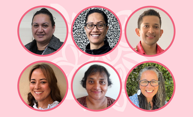 Collage of the 2023 recipients of the Ako Aotearoa Pacific Professional Development Scholarship