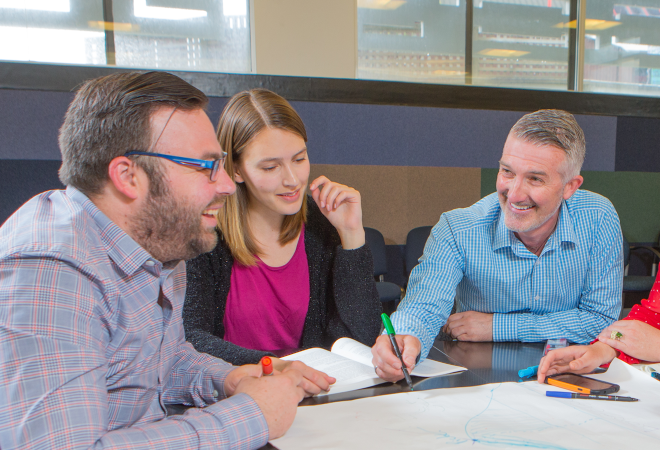 A collective of higher education instructors and students