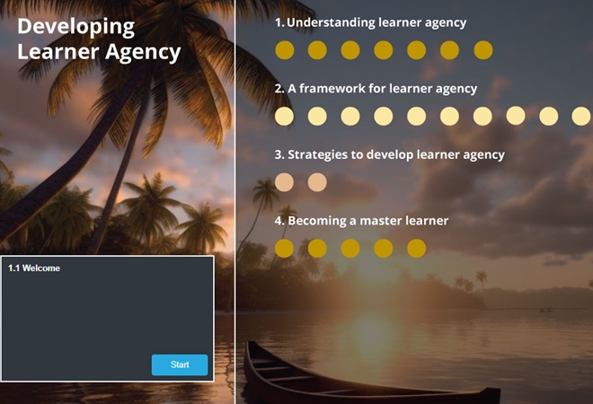 Learner Agency Educator Pathway map